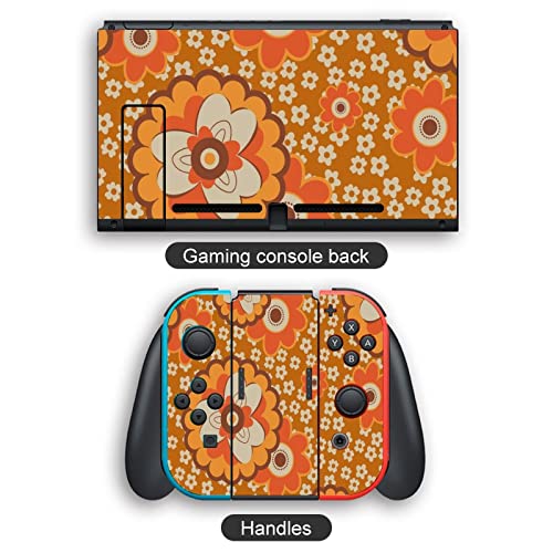 Altheory 60s 70s Switch Skin เข้ากันได้กับ Nintendos Switch Protector Protection Cover Skins Protective Set Full