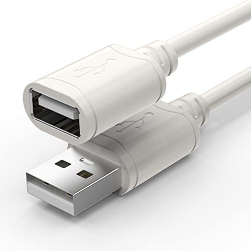 Choseal USB Extension Cable 3.3feet Type A ตัวผู้เป็นเพศหญิง USB 2.0 Extension Extender Cord เข้ากันได้กับเว็บแคม,