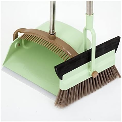 Razzum Broom และ Dustpan Set แบบพับเก็บได้ 2-in-1 Broom Wiper ชุดที่สร้างสรรค์ในทางปฏิบัติที่ใช้งานได้จริง