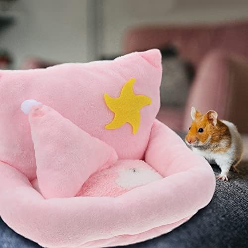 Ipetboom Rabbit Toys Furret Plush Plush Hamster Bed Hideout House: น่ารักหนูตะเภาที่น่ารัก