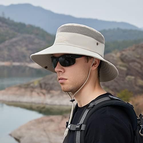 NPQQUAN 1 & 2 PCS Sun Hat for Men Women 3” Wide Wide Upf 50+ Fishing & Bucket Beach Hats