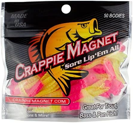 Crappie Magnet 50 แพ็ค GRUB GRUB BODY PACK