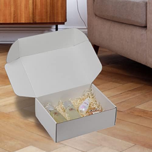 Sodissa Shipping Boxes 12x9x4 นิ้วแพ็คของ 20 กล่องกระดาษแข็งสีขาวกล่องส่งจดหมายขนาดกลางสำหรับบรรจุภัณฑ์ธุรกิจขนาดเล็ก